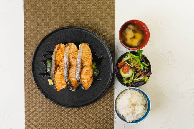 Salmon Teriyaki Set 三文魚照燒定食